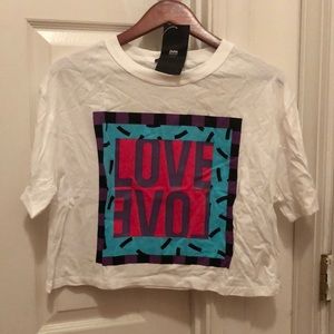 Zara “Love” mirrored top